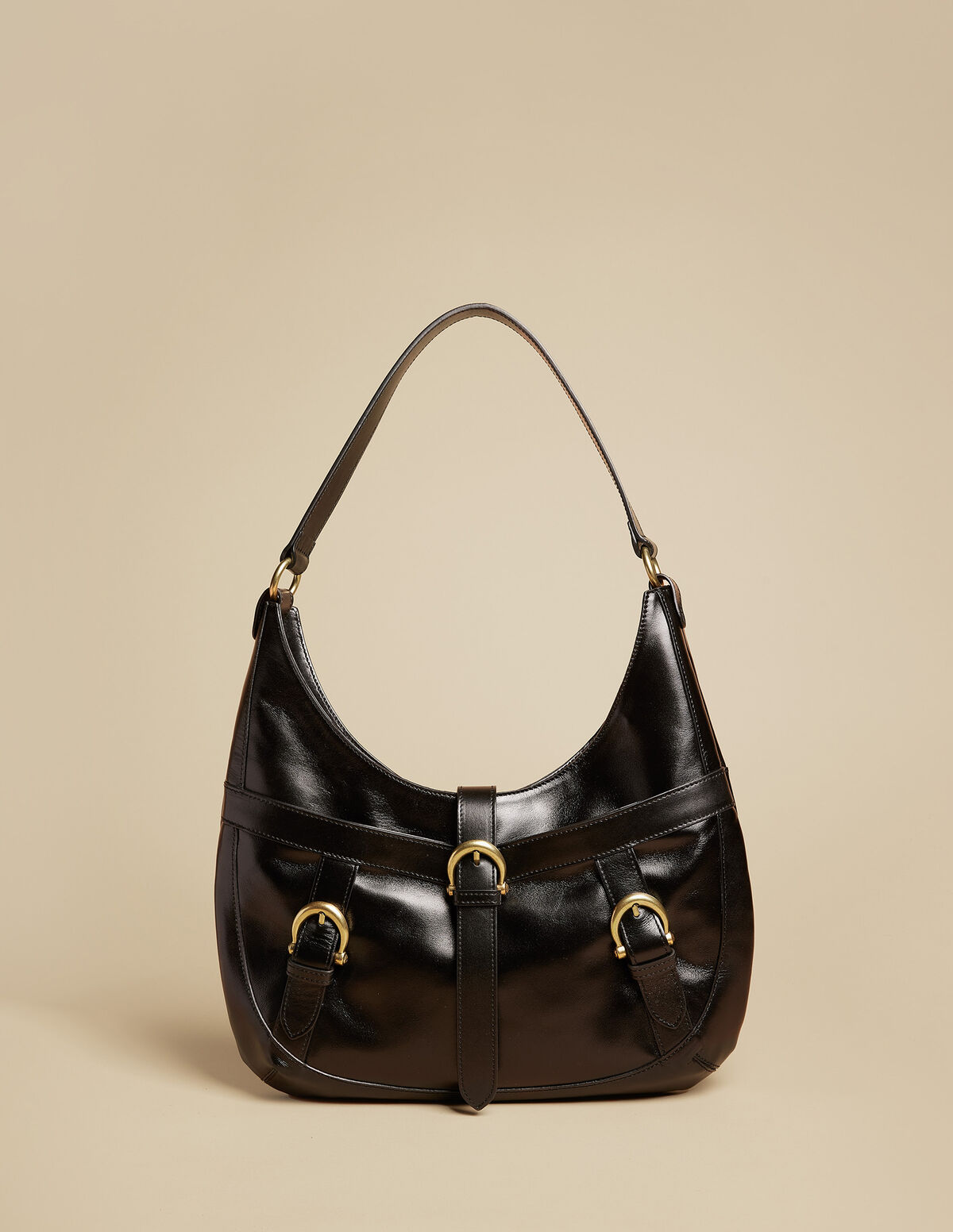 BOLSO HEBILLAS NEGRO